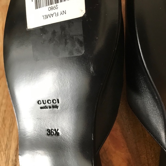 NWT Gucci NY flamel mules - Picture 4 of 5